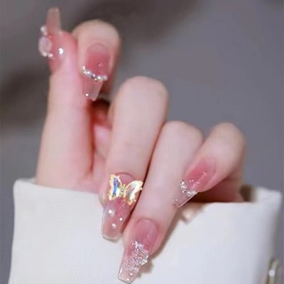 Set 24 Móng Tay Giả Trang Trí Nghệ Thuật DIY