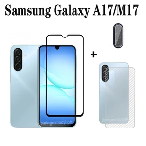 3in1 Samsung Galaxy M17 M07 F07 A17 4G Kính Cường Lực Cho Samsung Galaxy A06 A16 A17 A56 A26 A36 A05 A05S Phim Ống Kính Máy Ảnh Và Bảo Vệ Màn Hình Và Phim Mặt Sau
