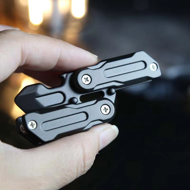 1 Dụng cụ mở nắp chai bướm OHEDC - Đồ chơi giải nén thẻ đẩy đầu ngón tay bằng kim loại