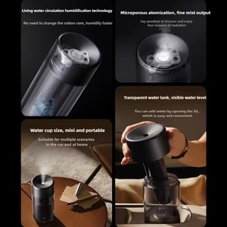 Mới Xiaomi Mijia Máy Tạo Độ Ẩm Ô Tô Thông Minh Hoạt Động Lưu Thông Nước Tạo Độ Ẩm Micro Lỗ Atomization Máy Tạo Độ Ẩm Thanh Lọc Quà Tặng Không Khí