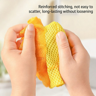 Khăn tắm & Loofah 2 trong 1 với máy tiện thêu "Fu" Phụ kiện tắm gia dụng mềm mại dày dặn