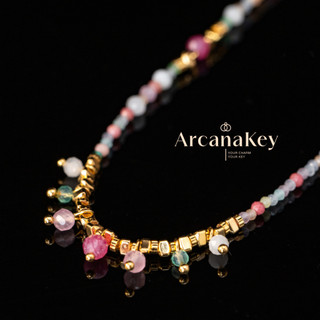 [COD] Vòng cổ đính cườm Rhodochrosite tự nhiên nhiều màu, INS-Style, Bohemian Holiday Vibe, Thiết kế thủ công độc đáo, Vòng cổ cổ cổ điển & sang trọng, Phong cách & bắt mắt, Nhận ngay! [Arcana