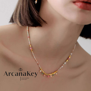 [COD] Vòng cổ đính cườm Rhodochrosite tự nhiên nhiều màu, INS-Style, Bohemian Holiday Vibe, Thiết kế thủ công độc đáo, Vòng cổ cổ cổ điển & sang trọng, Phong cách & bắt mắt, Nhận ngay! [Arcana