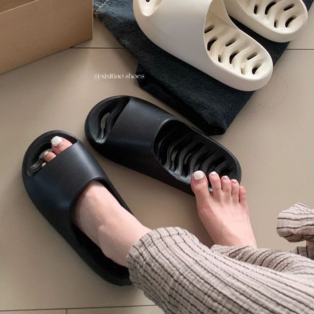 XIXITIAO Dép Phòng Tắm Rỗng Rò Rỉ Nam Nữ Nhà Thoải Mái Đế Mềm EVA Cặp Đôi Trong Nhà