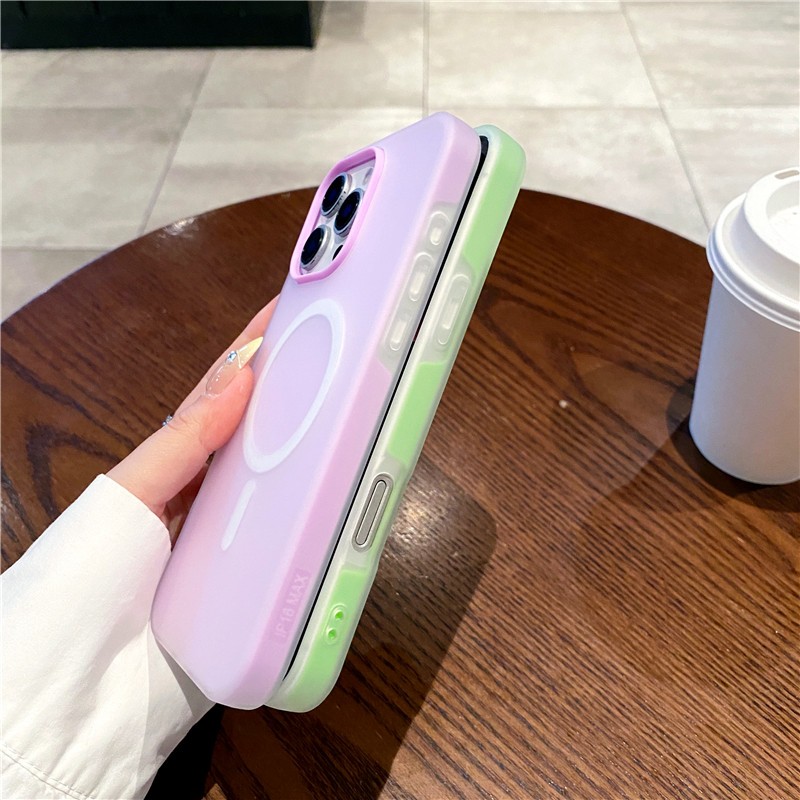 Ốp điện thoại TPU + PC nâng cao da chà nhám cho iPhone 17 Pro max 16 Pro
