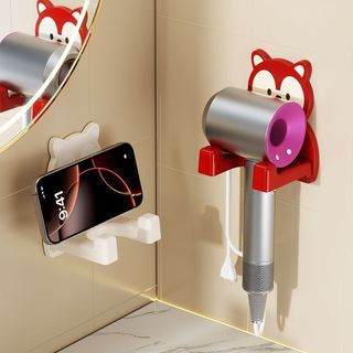 Giá đỡ máy sấy tóc đa năng Giá đựng đồ treo tường thân thiện với lười biếng Máy sấy tóc phòng tắm