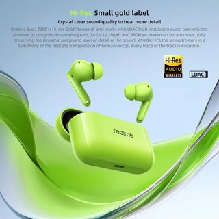 Tai nghe Realme Buds T200 32dB Giảm tiếng ồn chủ động Cuộc gọi AI Khử tiếng ồn 50 giờ Tuổi thọ cao Tai nghe TWS không dây