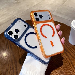 Ốp điện thoại từ tính acrylic trong suốt màu pha lê trong suốt cao phù hợp cho iPhone 3 14 15 16 17 Pro Max cửa sổ lớn bao gồm tất cả vỏ chống rơi