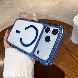 Ốp điện thoại từ tính acrylic trong suốt màu pha lê trong suốt cao phù hợp cho iPhone 3 14 15 16 17 Pro Max cửa sổ lớn bao gồm tất cả vỏ chống rơi