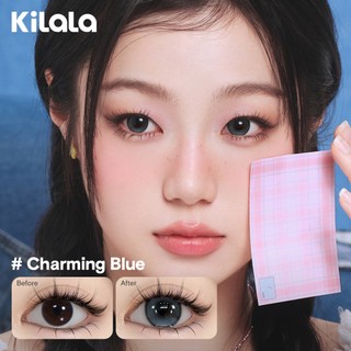 Kính áp tròng Kilala màu nâu CozyHazel/BrightAmber/MysticGrey/RosyPink  lens cận 6 tháng DIA 14.2mm có độ (0-7) 1 cặp