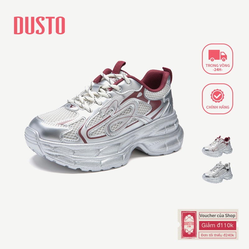 Giày Nữ DUSTO Giày Thể Thao Mềm Mại Thoải Mái Chống Trơn Trượt Chống Mài Mòn Thời Trang DW26Q0600A