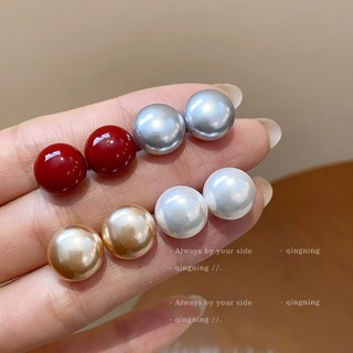 8 Chiếc Nhiều Màu Sắc Ngọc Trai / Đỏ Mã Não Bông Tai Bộ S925 Kim Trang Sức Thanh Lịch Cho Nữ Đảng Phụ Kiện Hàng Ngày 2025