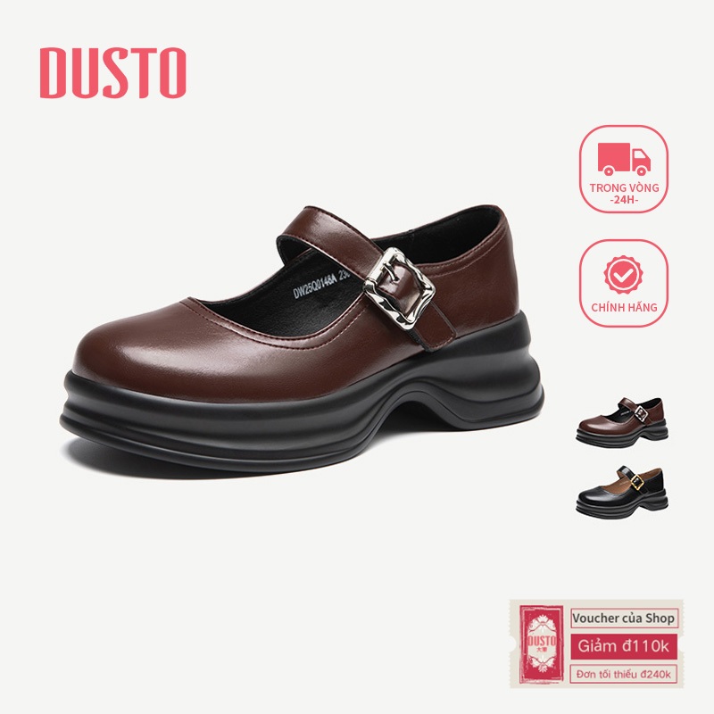 DUSTO Đế Dày Mary Jane Gothic Ngón Chân Tròn Thoải Mái Dễ Thương Giày Nữ DW25C0148A