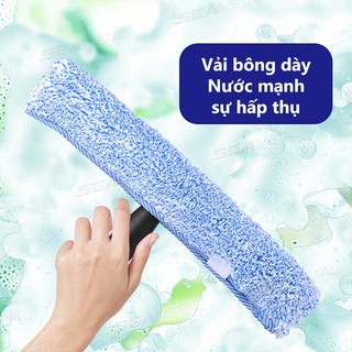 SEAMETAL Hộ Gia Đình Vệ Sinh Cạp Thủy Tinh Cạp Xe Kính Lau Cửa Sổ Kính Bụi Cầm Tay Loại Bỏ Nước Kính Cạp