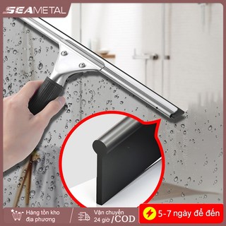 SEAMETAL Hộ Gia Đình Vệ Sinh Cạp Thủy Tinh Cạp Xe Kính Lau Cửa Sổ Kính Bụi Cầm Tay Loại Bỏ Nước Kính Cạp