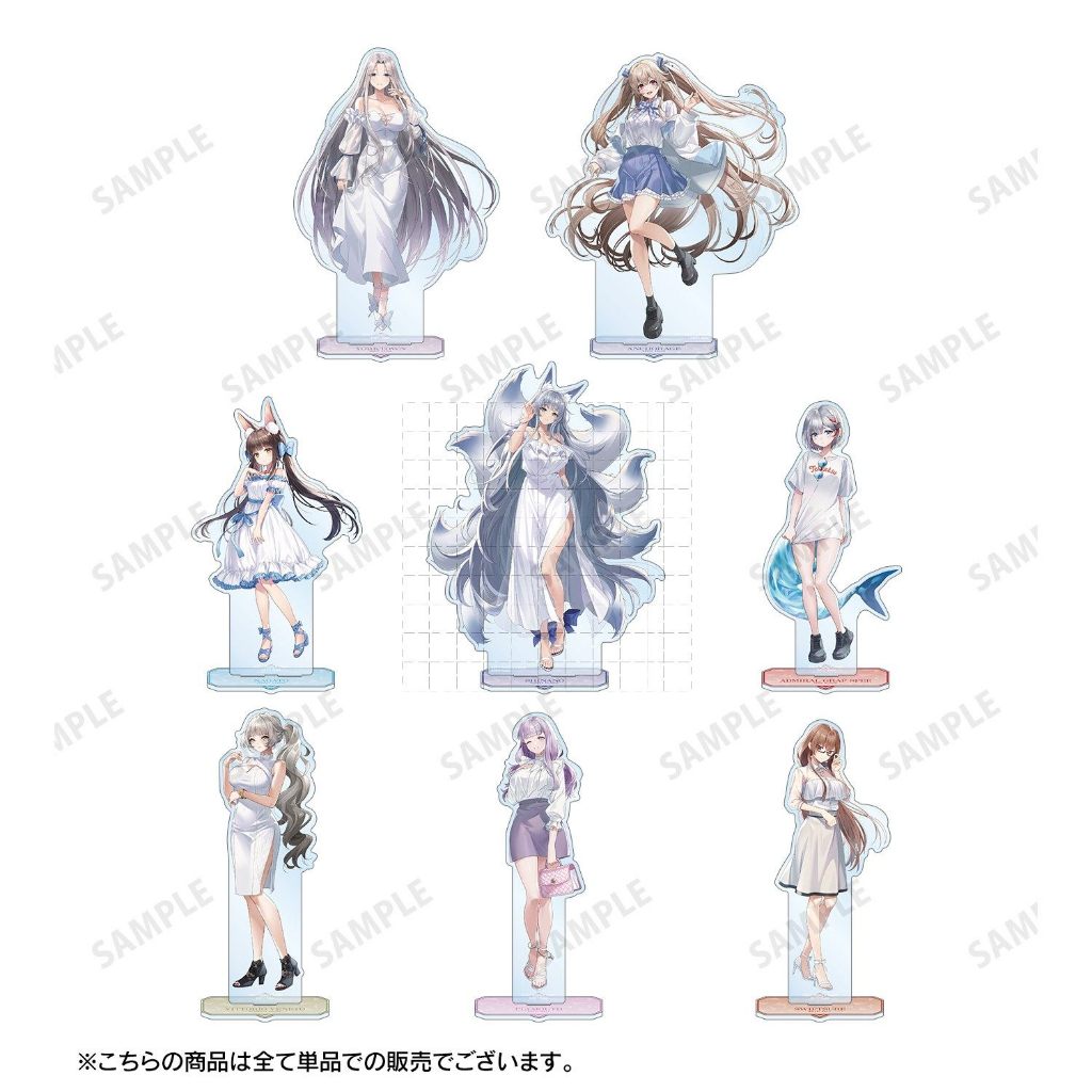 Bộ sưu tập thời trang mùa hè Azur Lane 2 Bộ đế Acrylic - Trang trí bàn làm việc hình tàu tàu York Trang trí bàn