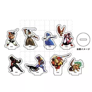 Bộ đế Acrylic Samurai Shodown / Samurai Spirits - 4 nhân vật cổ điển: Hattori Hanzo, Nakoruru, Ukyo Tachibana, Haohmaru - Hình trò chơi chiến đấu cổ điển