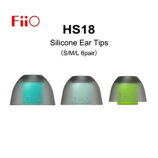 Đầu tai Silicon FiiO HS18 (6 cặp) Đường kính ống âm thanh tương thích 5.0-6.5mm cho tai nghe FH7S / FH7 / FD5 / FH9