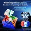 MOYU Aosu WRM V7 Speed Cube Ball Từ Cube Single Dual Triple UV Cube Aosu V7 4x4 Đồ chơi xếp hình đồ chơi Fidget chuyên nghiệp (Không có nhãn dán)