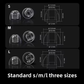 FiiO HS20 Đầu Tai Silicon Lỏng Vỏ Tai Nghe Thoải Mái Và Mềm Mại Nút Tai Đa Năng Nắp Tai