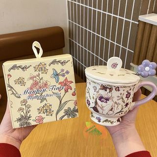 [Cốc gốm cổ điển] Cốc nước văn phòng bé gái, Cốc cà phê, Quà lưu niệm, Quà sinh nhật!