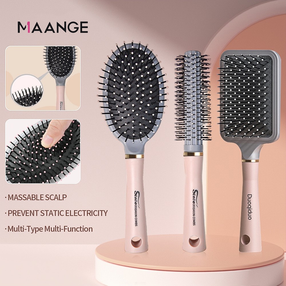 MAANGE Lược Gỡ Rối tĩnh điện massge Tạo Phồng Tóc Cỡ Lớn Chuyên Dụng 1459