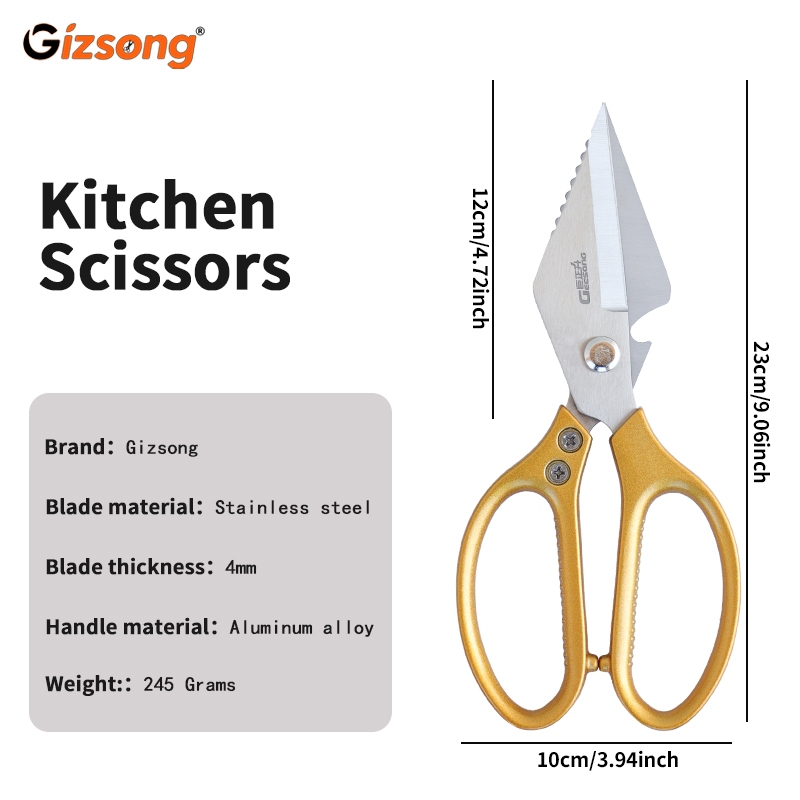 Kéo nhà bếp đa chức năng Geesong – Kéo gia cầm & xương cao cấp thực phẩm có lưỡi rộng để sử dụng tại nhà