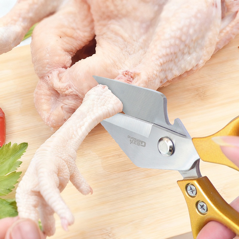 Kéo nhà bếp đa chức năng Geesong – Kéo gia cầm & xương cao cấp thực phẩm có lưỡi rộng để sử dụng tại nhà