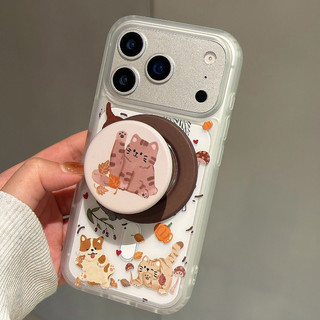 Ốp lưng hình mèo và chó dễ thương cho iPhone 11 12 Pro 13 Pro Max 15 Pro Max 14 16 Pro 16 Plus 17 Air 17 Pro 17 Pro Max