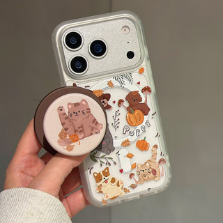 Ốp lưng hình mèo và chó dễ thương cho iPhone 11 12 Pro 13 Pro Max 15 Pro Max 14 16 Pro 16 Plus 17 Air 17 Pro 17 Pro Max