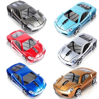 Chuột không dây 2.4 GHz chơi game Ferrari, thiết kế ô tô thể thao, 1200 DPI, cho laptop/PC