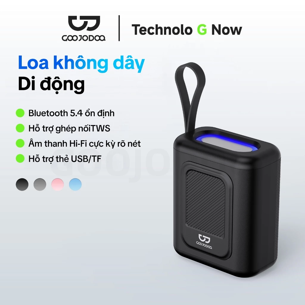 Loa Bluetooth GOOJODOQ Hi-Fi RGB - sản phẩm nhìn chính diện