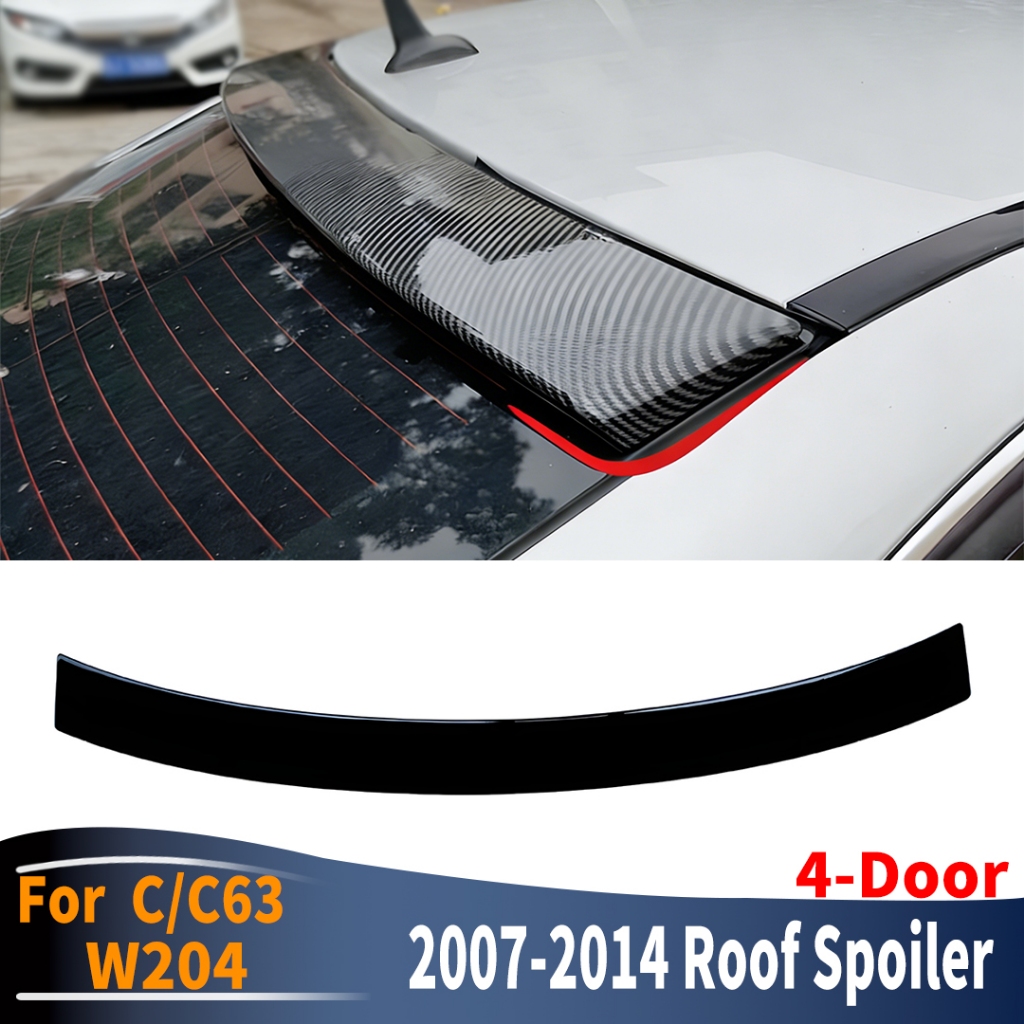 Air Deflector Boot Lip Cho Xe Mercedes Benz C Hoặc C63 W204 Cánh lướt gió phía sau Mái Cánh 4 cửa Sedan 2007 2008 2009 2010 2011 2012 2013 2014 Điều Chỉnh Phụ Kiện
