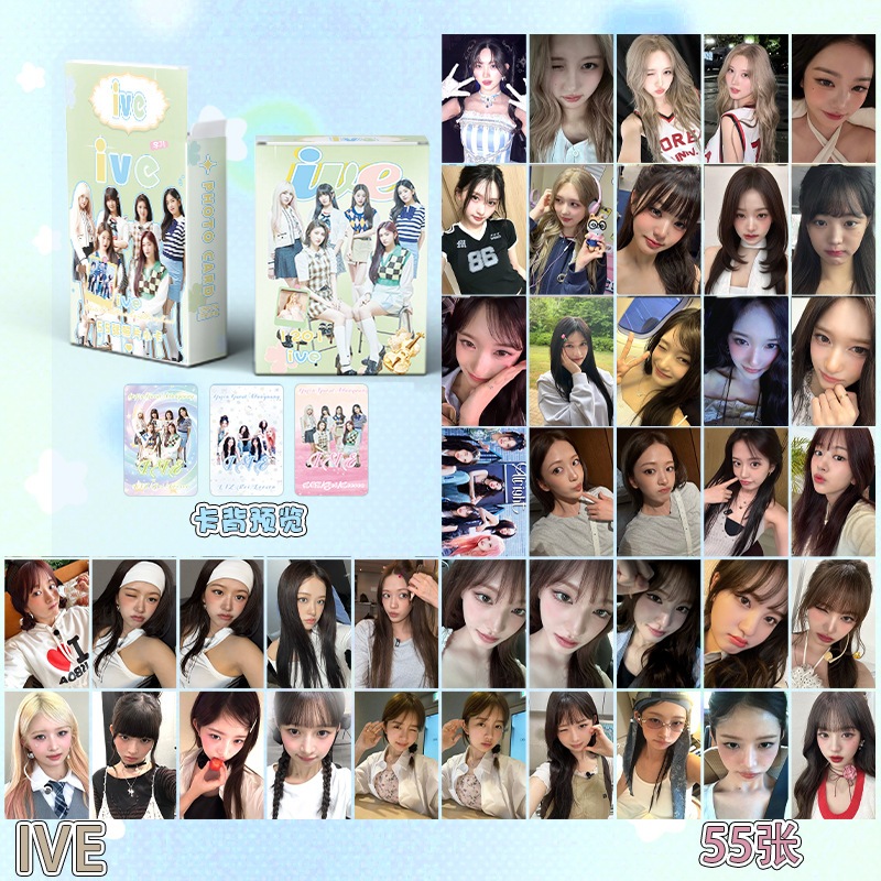 Set 55 Tấm Thẻ Laser Hình Nhóm Nhạc Kpop