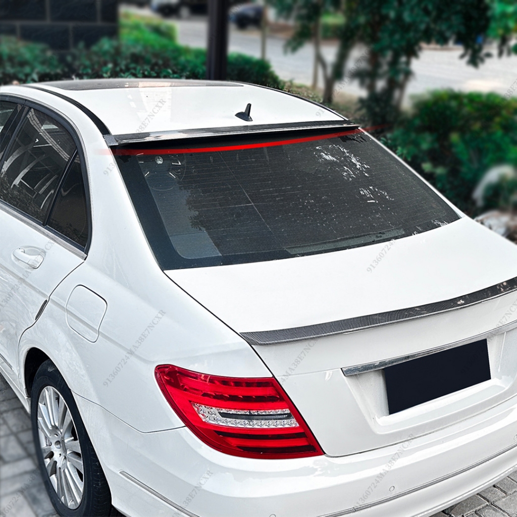 Đua Thể Thao Cho Xe Mercedes Benz C Hoặc C63 W204 2007 2008 2009 2010 2011 2012 2013 2014 Phía Sau Mái Cánh lướt gió Sedan Chỉnh Phụ Kiện Deflector