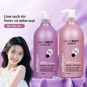 Dầu gội và xả dầu 1000ml, chăm sóc thẩm mỹ viện sang trọng, dùng để kiểm soát dầu và làm tóc mịn màng, sáng bóng, thích hợp cho tiệm làm tóc nam nữ