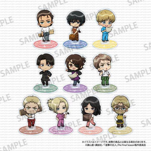 Tấn Công Titan Acrylic Đứng Chibi "Tấn Công Công Nhân" Phiên Bản Levi Q Ngộ nghĩnh Anime Hình Sưu Tập