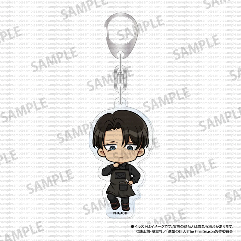 Tấn Công Titan Acrylic Đứng Chibi "Tấn Công Công Nhân" Phiên Bản Levi Q Ngộ nghĩnh Anime Hình Sưu Tập