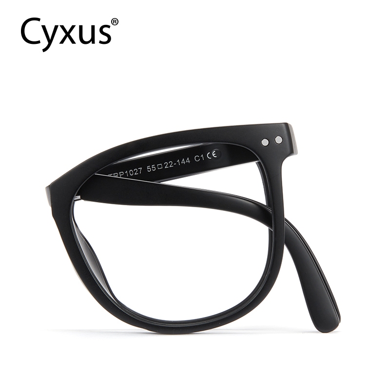 Cyxus Kính Chống Ánh Sáng Xanh Thiết Kế Gập Gọn Dễ Mang Theo Gọng Tròn Classic Bảo Vệ Mắt Khi Dùng Máy Tính 8145