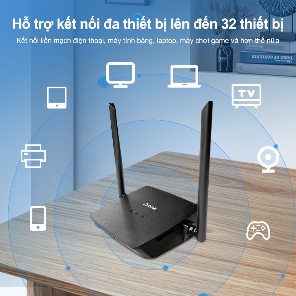 ZBTlink CPE7702 Cục Phát Wifi 4G Lắp Sim  Đường mở 300mbps 100m Cổng Lan và Micro USB Modem Wifi Openline cho tất cả các mạng | BigBuy360 - bigbuy360.vn