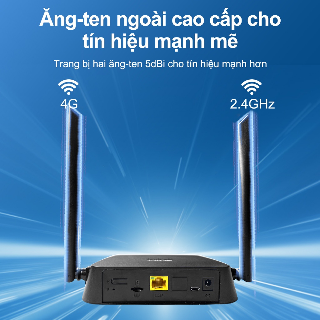 ZBTlink CPE7702 Cục Phát Wifi 4G Lắp Sim  Đường mở 300mbps 100m Cổng Lan và Micro USB Modem Wifi Openline cho tất cả các mạng | BigBuy360 - bigbuy360.vn