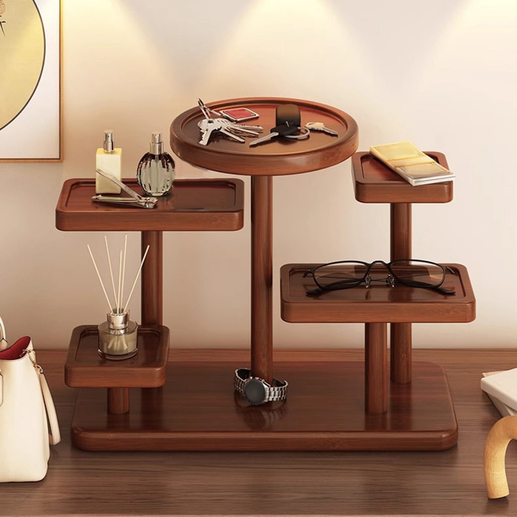 Giá Đỡ Chìa Khóa Cho Bàn Lối Vào Bằng Gỗ Móc Khóa Đa Năng Đồ Lặt Vặt Hộp Đựng Khay Cho Nhà Bếp Phòng Khách Nhà