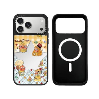 Từ Tính Không Dây Cho iPhone 17 16 15 14 13 12 11 Pro Max Plus Đám Mây Vui Nhộn Lấp Lánh Cạnh Đen Cứng Ốp điện thoại Khắc Logo
