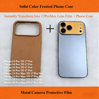 Thay Đổi Giao Diện Sang 17Pro Max A Vỏ Điện Thoại Và Màng Ống Kính Cho IPhone 16 15 14 13 Pro Max TO 17 Pro Max