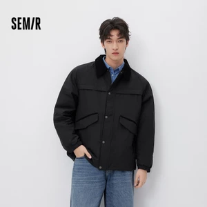 Áo khoác nam Semir 2026 có đệm nhẹ, thiết kế loose fit, phù hợp mùa xuân