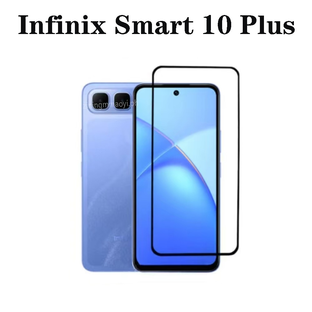 3in1 Dành Cho Infinix Smart 10 Plus Kính Cường Lực Cho Infinix Smart 10 10HD 9HD 8 Bảo Vệ Màn Hình + Phim Ống Kính + Phim Mặt Sau