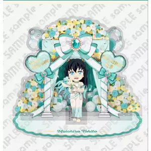 Doujin Quạt Nghệ Thuật Acrylic Đứng Demon Slayer Muichiro Nezuko Zenitsu Giyu Sanemi Sinh Nhật 2025 Merch