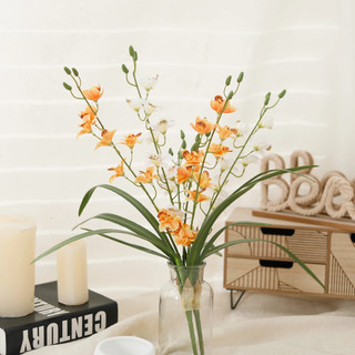Hoa Lan Giả Cảm Ứng Như Thật Trang Trí Nhà Cửa Cao Cấp Hiện Đại Bó Kiếm Nhân Tạo Decor Phòng Khách Đám Cưới Sang Trọng Phụ Kiện Cắm Bình Gốm Đạo Cụ Chụp Ảnh Bắc Âu  Thẩm Mỹ Nội Thất Ban Công Văn Phòng Sảnh Tiệc Sự Kiện