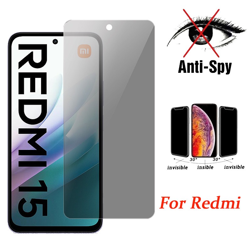 Kính Cường Lực Chống Nhìn Trộm Cho Redmi Turbo 5 Max 4 A5 A4 A3 15 15C 14C 14R 13 13X 13C 12 10 9 8 12C A1 A2 10A 10C 9T 9A 9C 8A K90 K80 K70 K70E K60 K50 K40 Gaming Pro Plus 4G 5G 2026