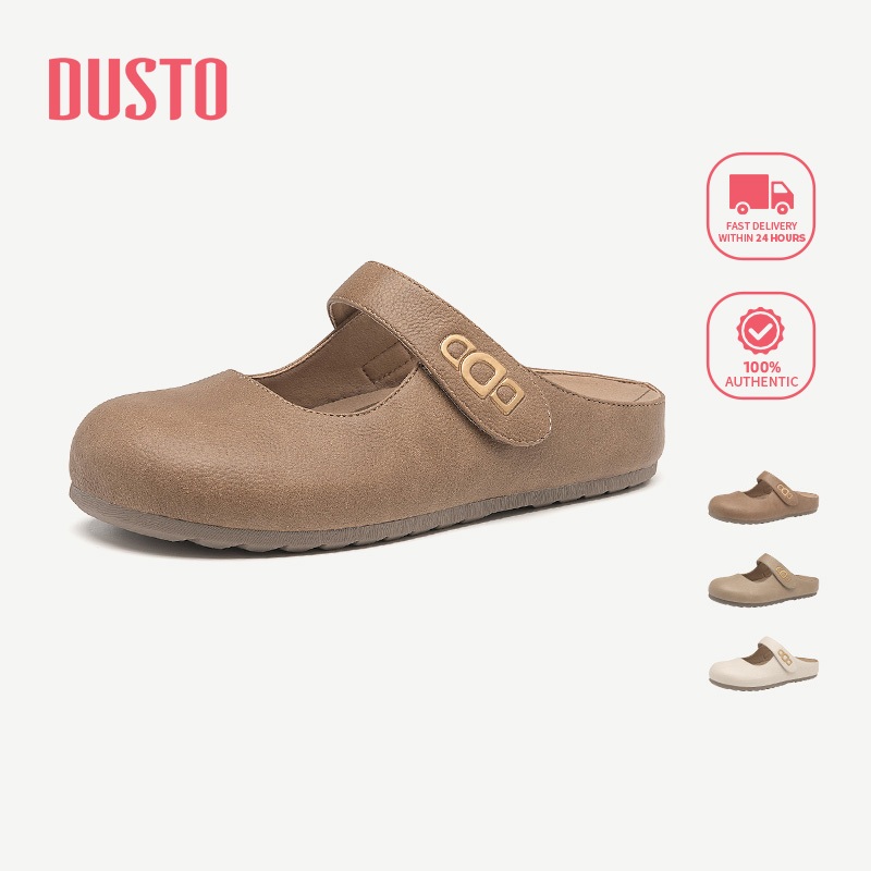 DUSTO Dép sục Flat Dép Nữ Lười Giày Mules Mùa Hè DW25Q1162A/DWB002216A